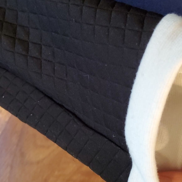 Lila Kass black mock neck shift sneath classic midi dress long sleeves size 6 - Picture 8 of 10